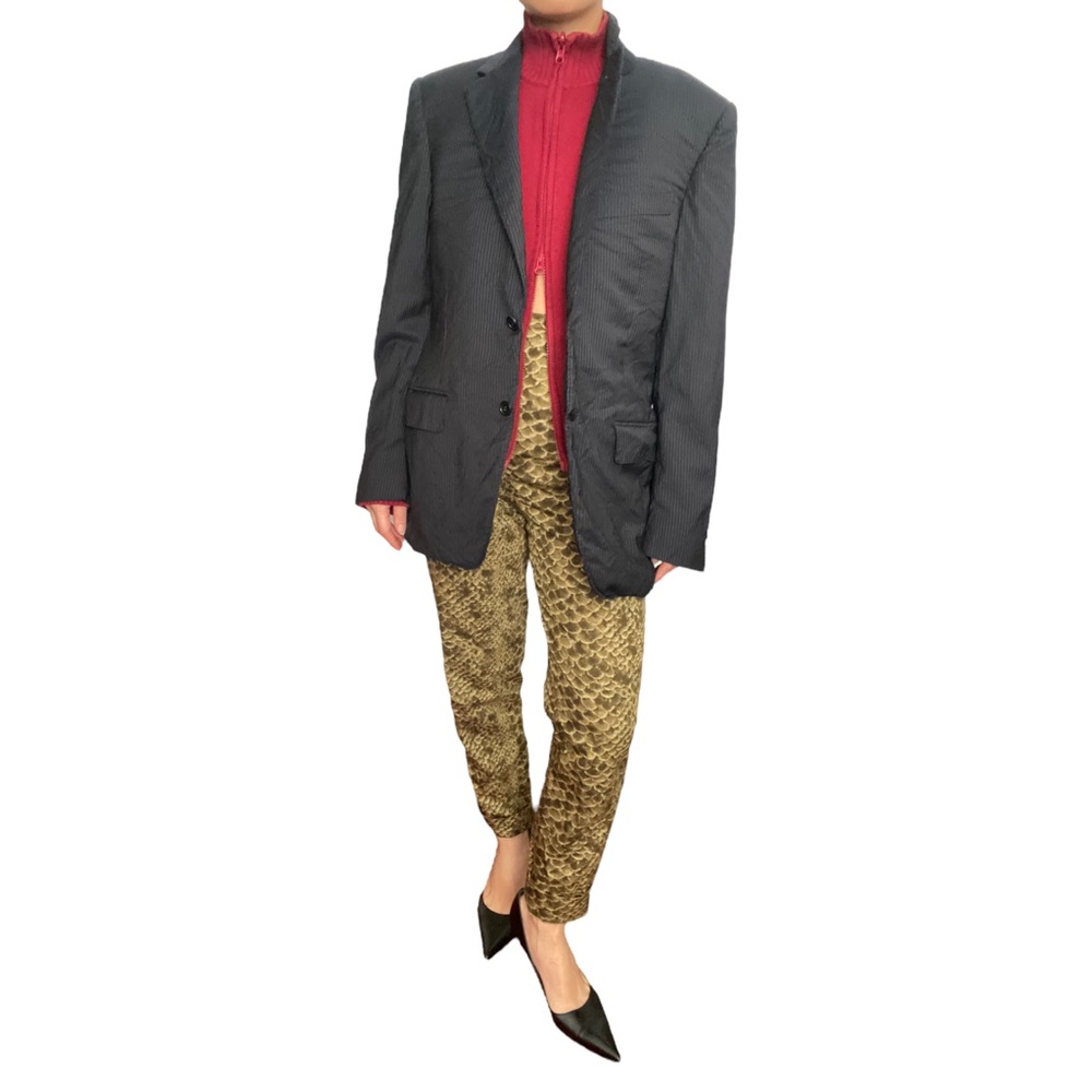 Vintage Ferretti Jeans Philosophy by Alberta Ferretti Snakeskin Print Pants